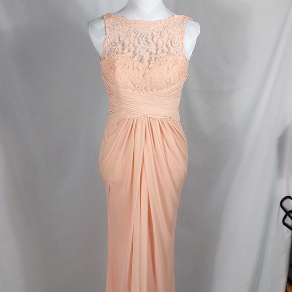 David's Bridal Lace Formal Dress - Picture 8 of 8